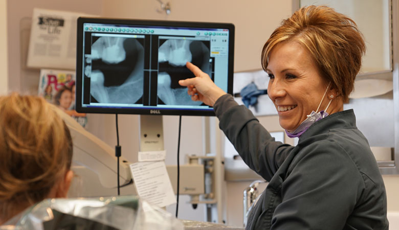 Patient x rays at Dodge City Dental Care